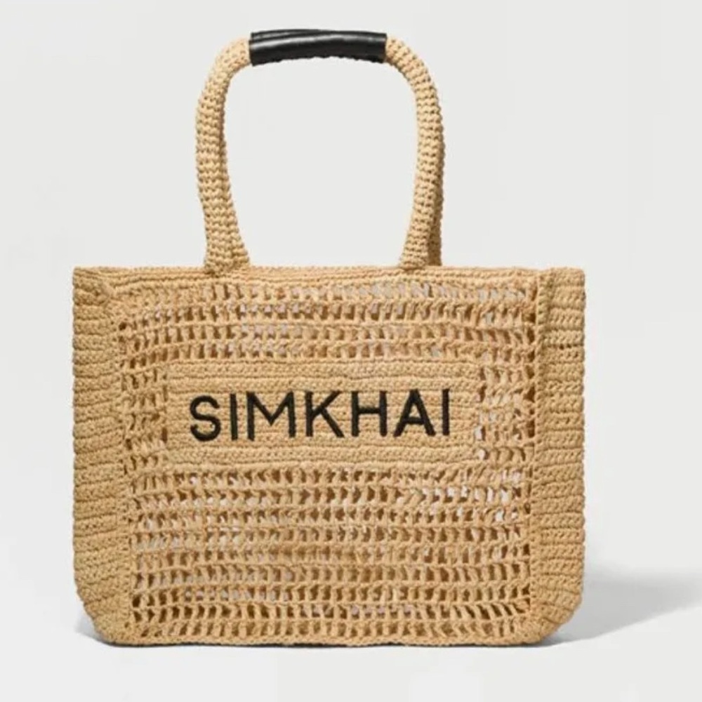 Simkhai Raffia Tote Neutral